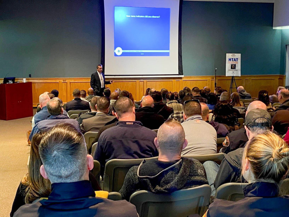 Federal Law Enforcement Training Centers, Instructor Joe Salavarria presents Human Trafficking Awareness Training offered in cooperation with the Suffolk County Police and the U.S. Attorney’s Office of the Eastern District in Brentwood, New York on ​​​​​Jan. 17, 2024. (Courtesy Photo)