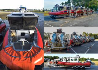United States Coast Guard Vessels donated to Federal Law Enforcement Centers for training.