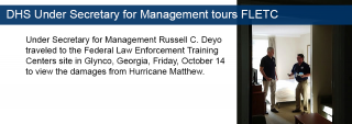 DHS Under Secretary for Management tours FLETC